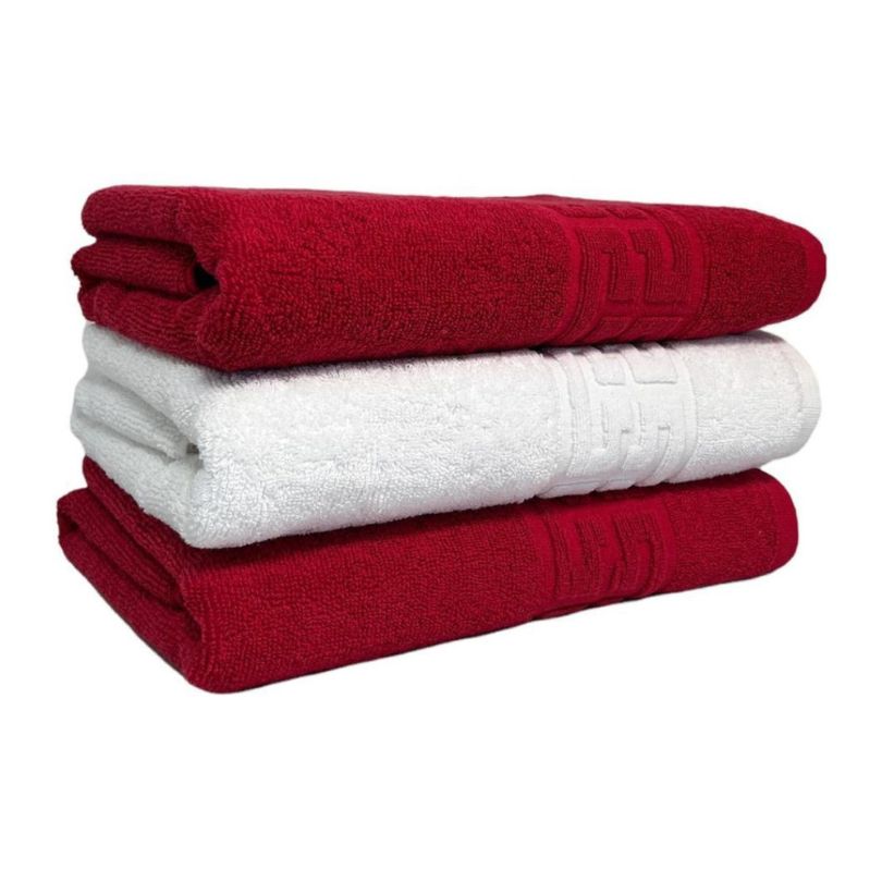 Set 3 prosoape bumbac 100%, 500 g/mp, model Greek, moi si absorbante | 0561-PK