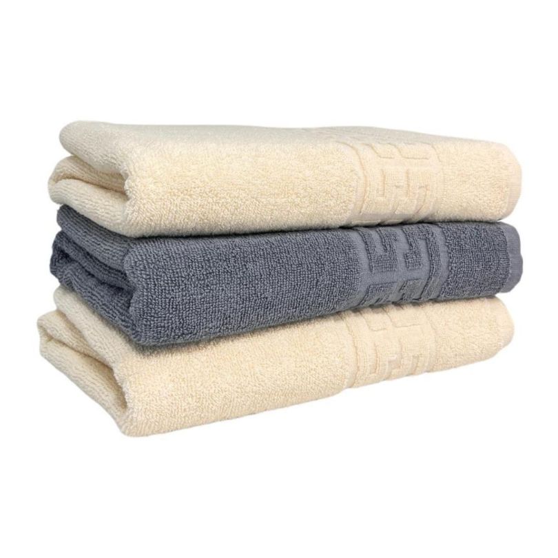 Set 3 prosoape bumbac 100%, 500 g/mp, model Greek, moi si absorbante | 0563-PK