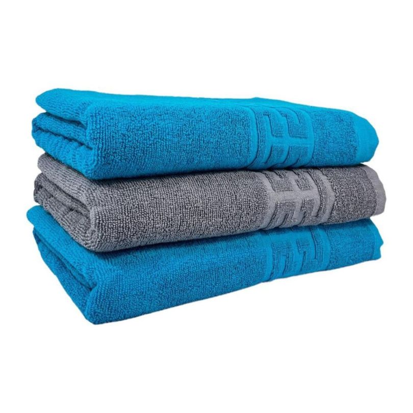 Set 3 prosoape bumbac 100%, 500 g/mp, model Greek, moi si absorbante | 0566-PK