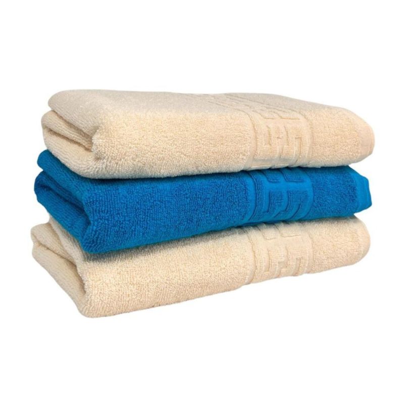 Set 3 prosoape bumbac 100%, 500 g/mp, model Greek, moi si absorbante | 0569-PK