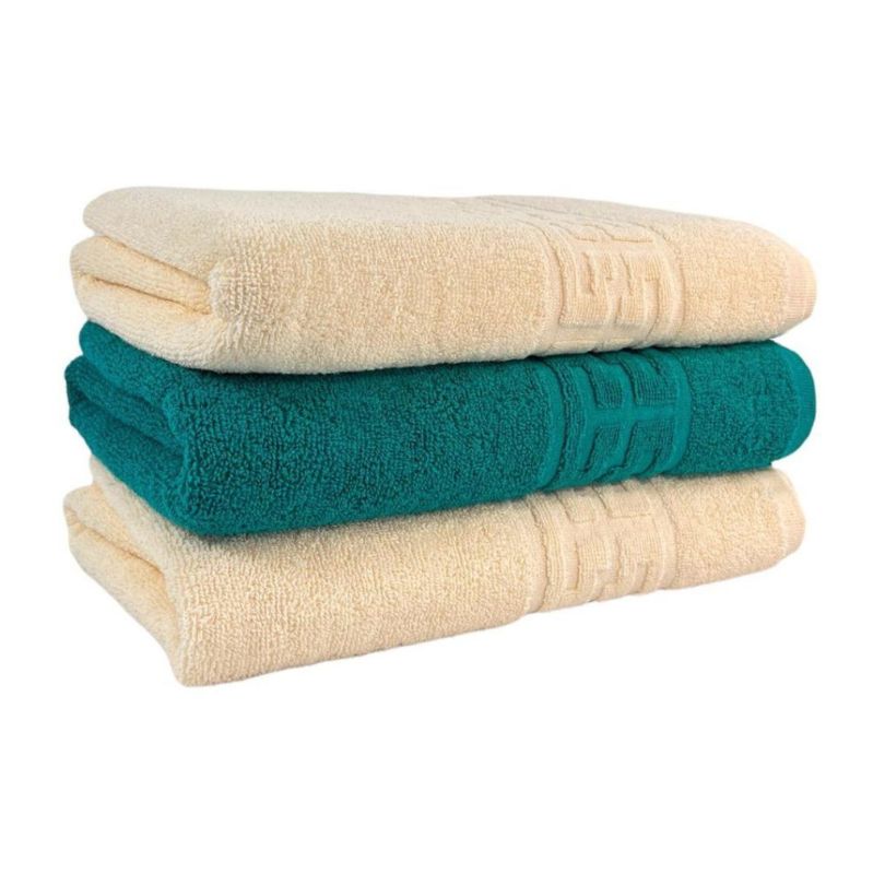 Set 3 prosoape bumbac 100%, 500 g/mp, model Greek, moi si absorbante | 0570-PK