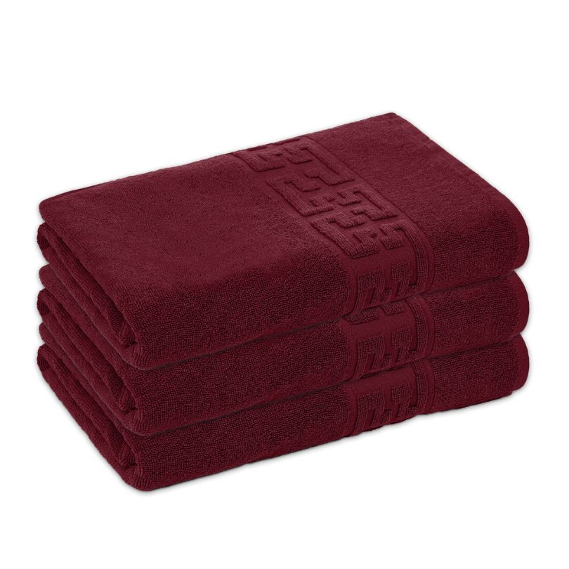 Set 3 prosoape bumbac 100%, 500 g/mp, model Greek, moi si absorbante | 0575-PK