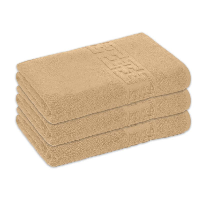 Set 3 prosoape bumbac 100%, 500 g/mp, model Greek, moi si absorbante | 0578-PK