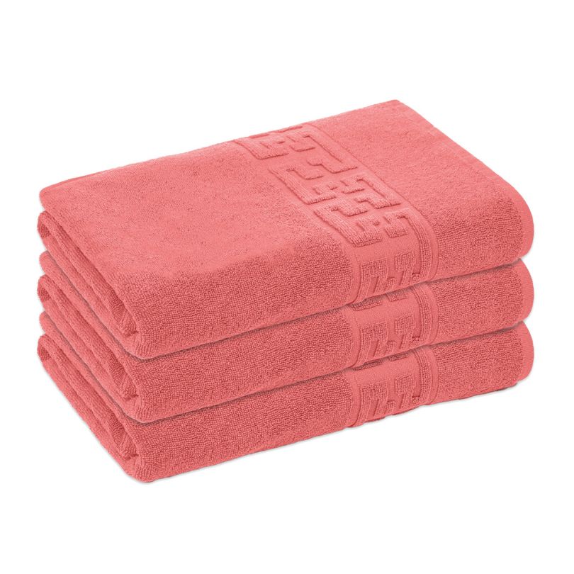 Set 3 prosoape bumbac 100%, 500 g/mp, model Greek, moi si absorbante | 0586-PK 