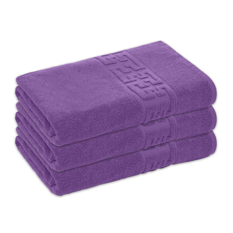 Set 3 prosoape bumbac 100%, 500 g/mp, model Greek, moi si absorbante | 0593-PK