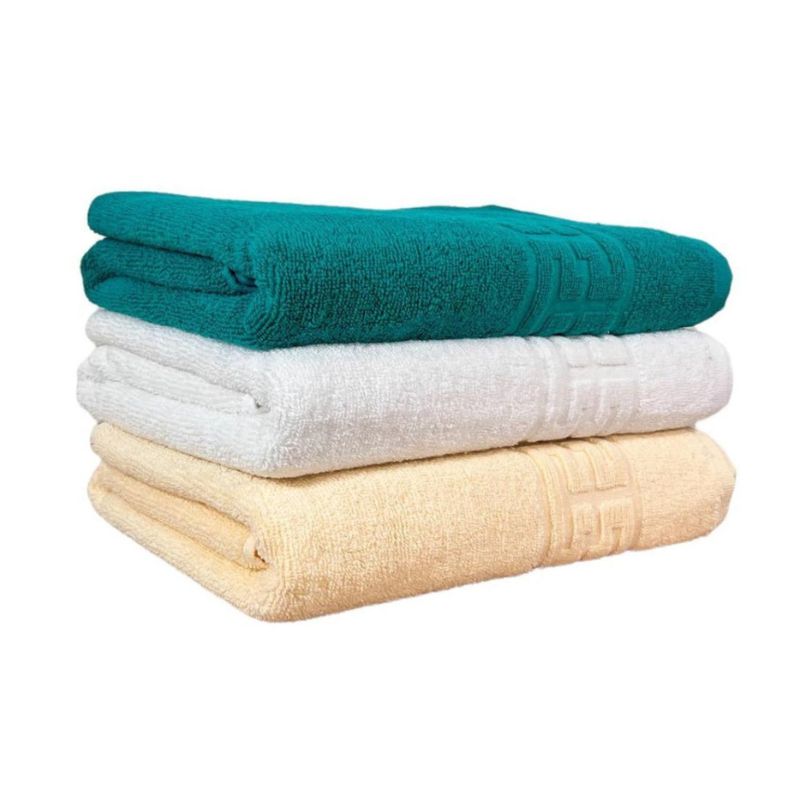 Set 3 prosoape bumbac 100%, 500 g/mp, model Greek, moi si absorbante | 0594-PK