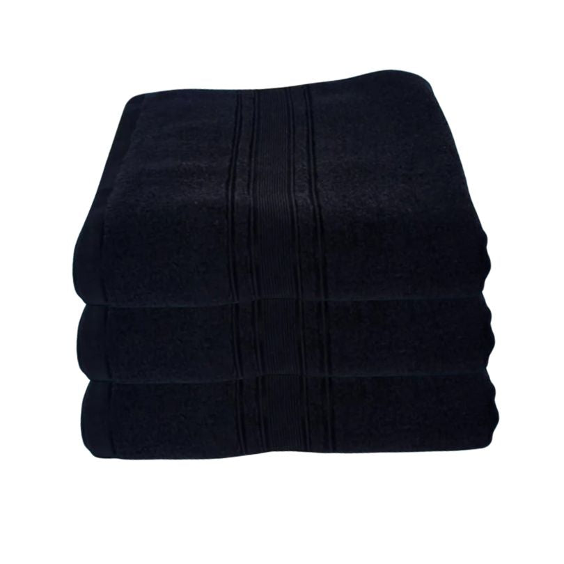 Set 3 prosoape pufoase de lux, alb, 100% bumbac pieptanat, 650 g/mp | 0514-PK