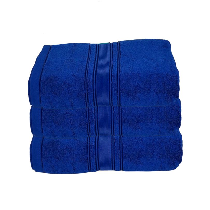 Set 3 prosoape pufoase de lux, alb, 100% bumbac pieptanat, 650 g/mp | 0517-PK