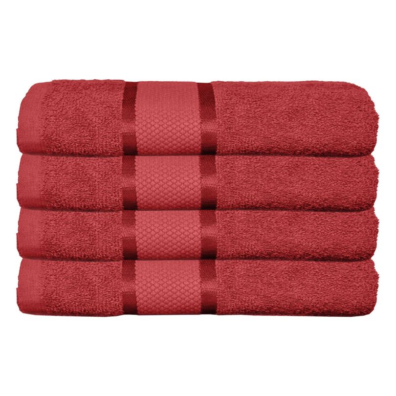 Set 4 prosoape bumbac 100%, 500 g/mp, model Dunga, ultra moi și absorbante|1004-PK