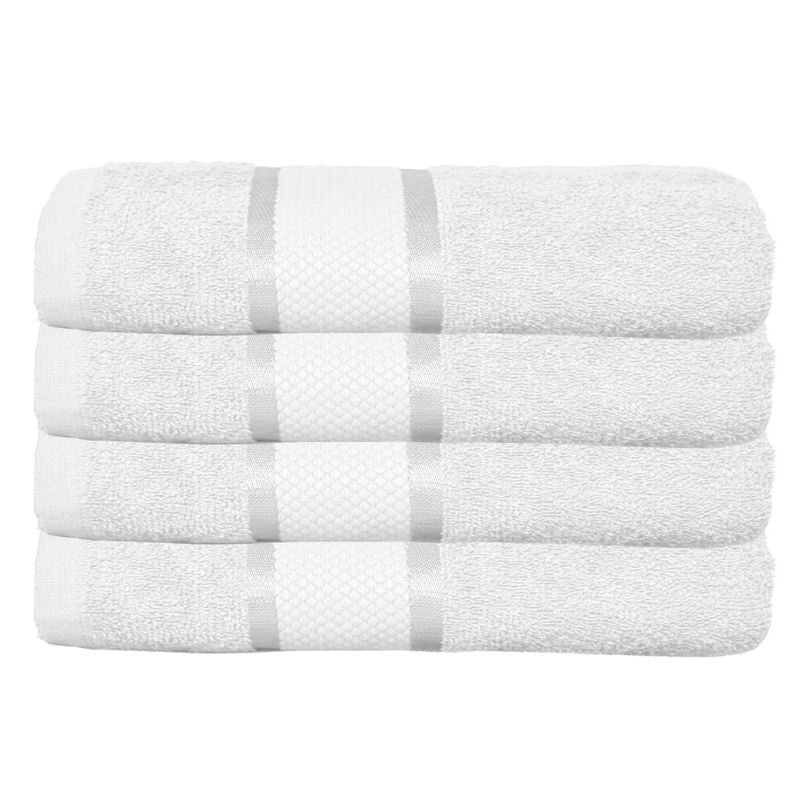 Set 4 prosoape bumbac 100%, 500 g/mp, model Dunga, ultra moi și absorbante|1006-PK 
