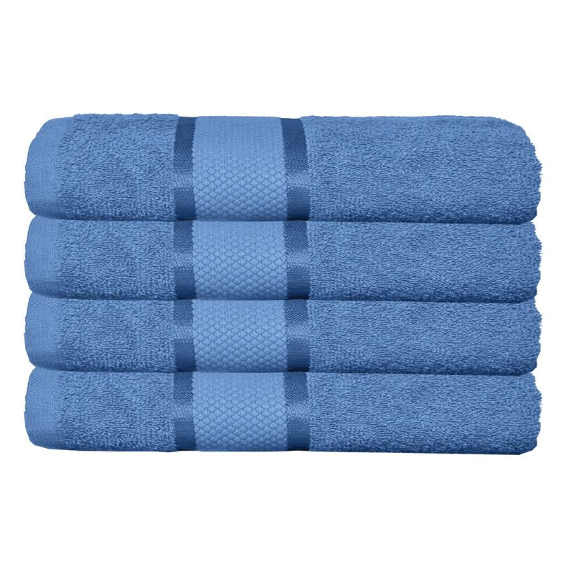 Set 4 prosoape bumbac 100%, 500 g/mp, model Dunga, ultra moi și absorbante|1008-PK 