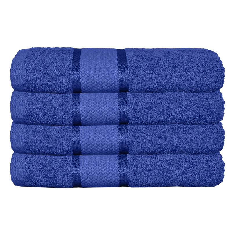 Set 4 prosoape bumbac 100%, 500 g/mp, model Dunga, ultra moi și absorbante|1009-PK 