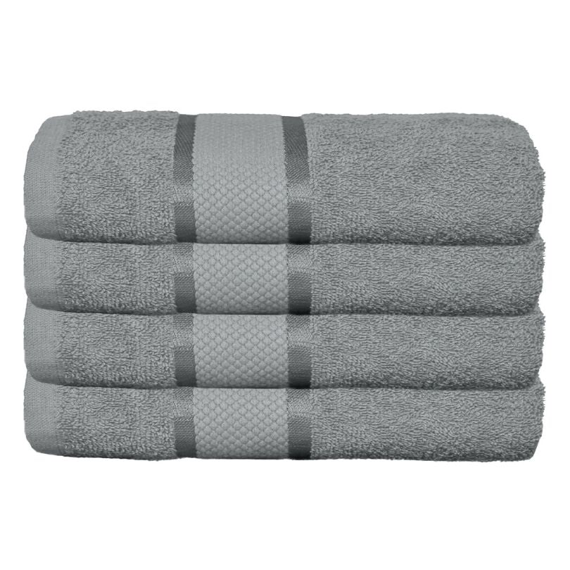 Set 4 prosoape bumbac 100%, 500 g/mp, model Dunga, ultra moi și absorbante|1010-PK 