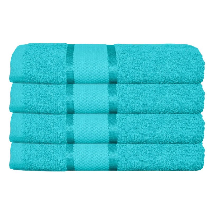 Set 4 prosoape bumbac 100%, 500 g/mp, model Dunga, ultra moi și absorbante|1011-PK 