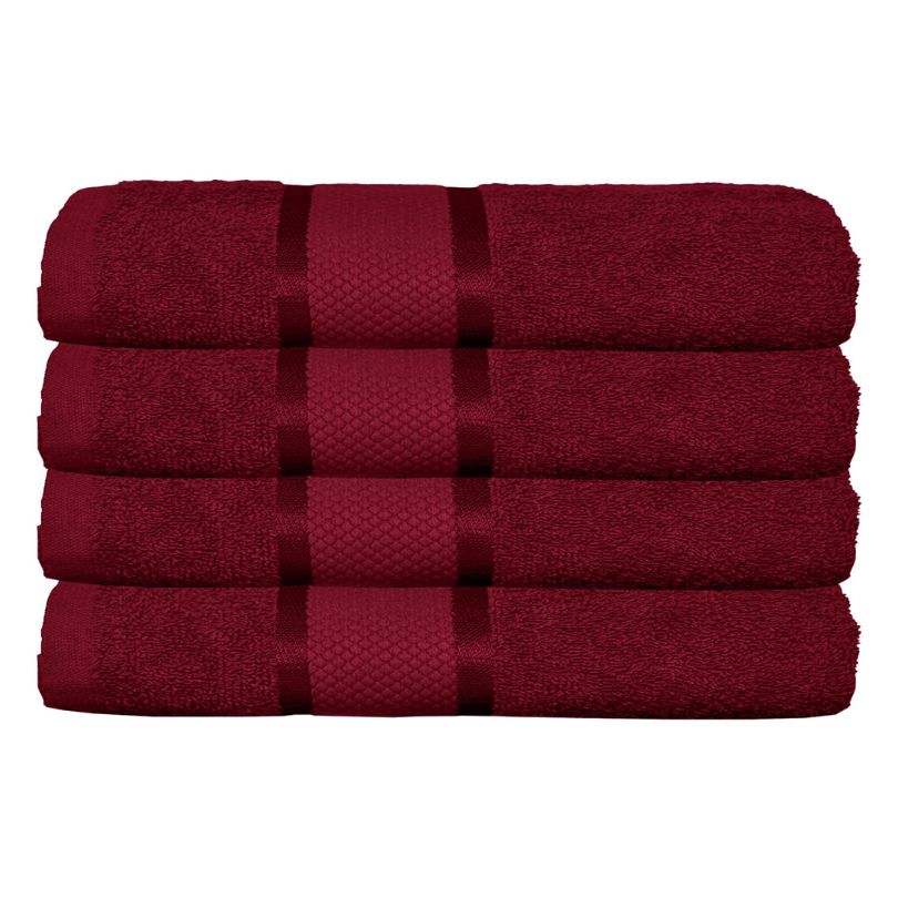 Set 4 prosoape bumbac 100%, 500 g/mp, model Dunga, ultra moi și absorbante|1012-PK 