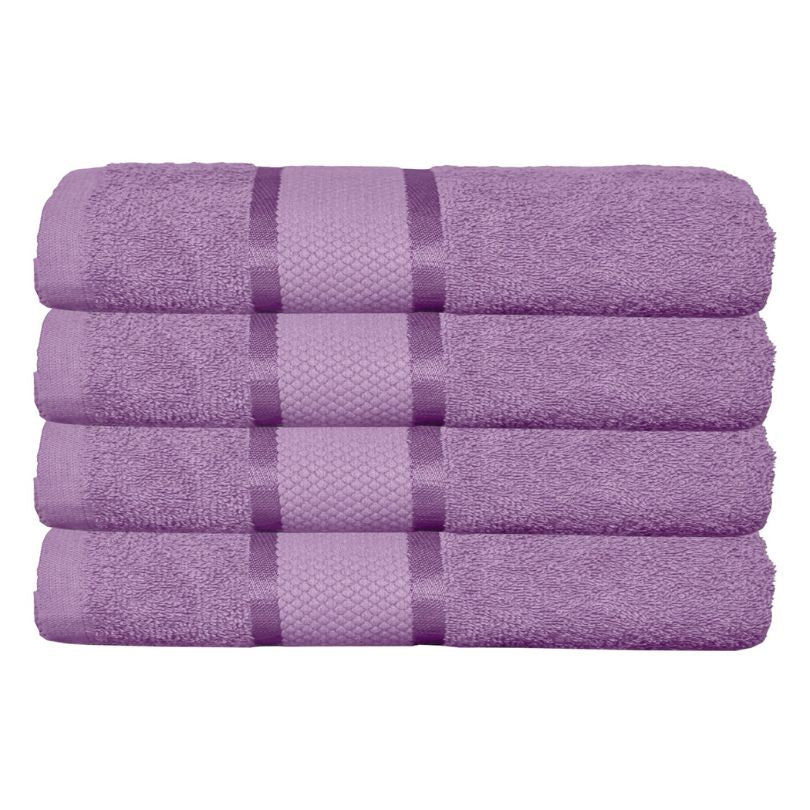 Set 4 prosoape bumbac 100%, 500 g/mp, model Dunga, ultra moi și absorbante|1013-PK 