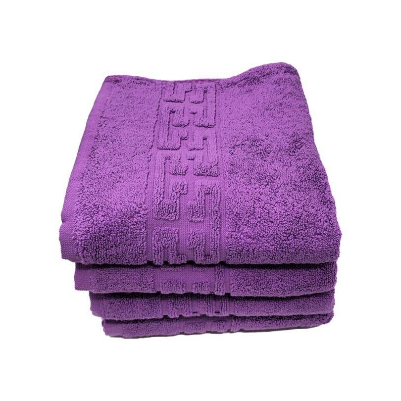 Set 4 prosoape bumbac 100%, 500 g/mp, model Greek, moi si absorbante | 0625-PK 