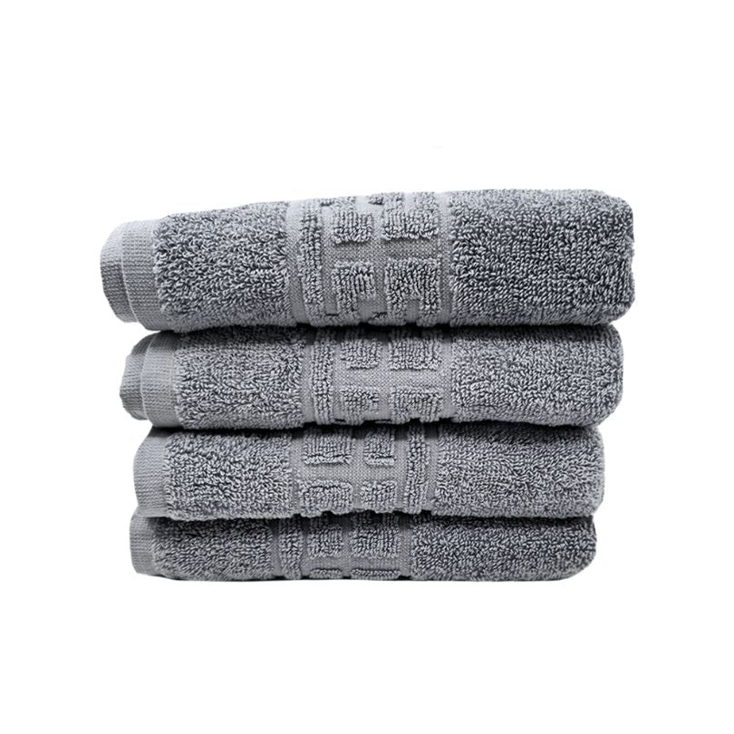 Set 4 prosoape bumbac 100%, 500 g/mp, model Greek, moi si absorbante | 0634-PK