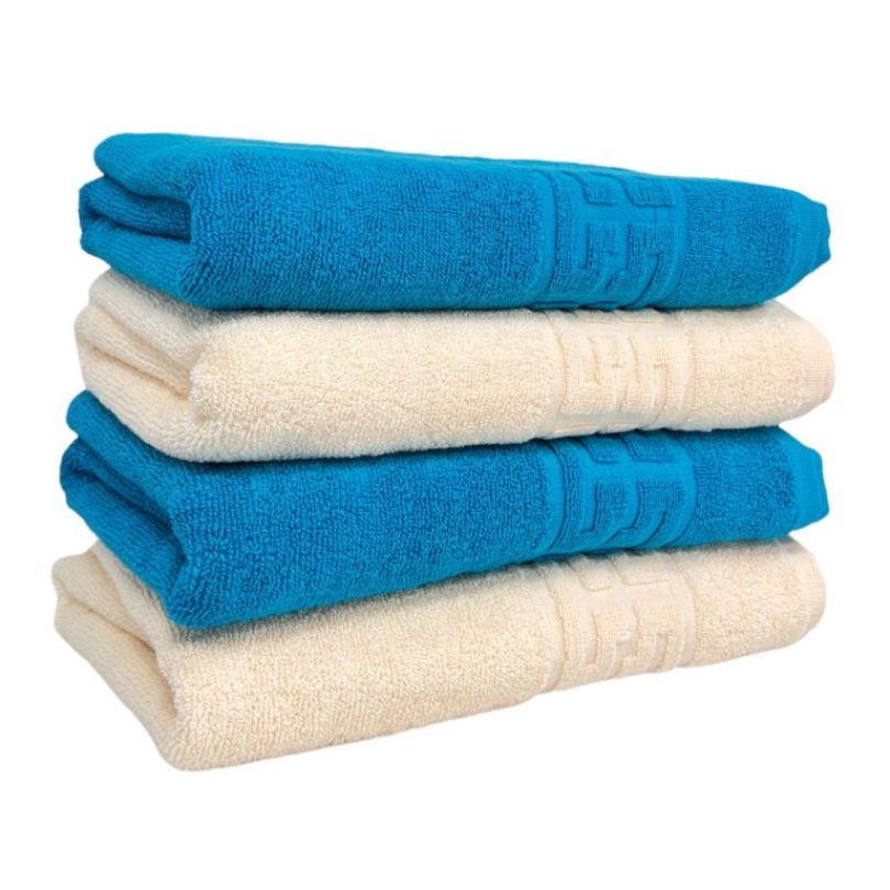 Set 4 prosoape bumbac 100%, 500 g/mp, model Greek, moi si absorbante | 0647-PK