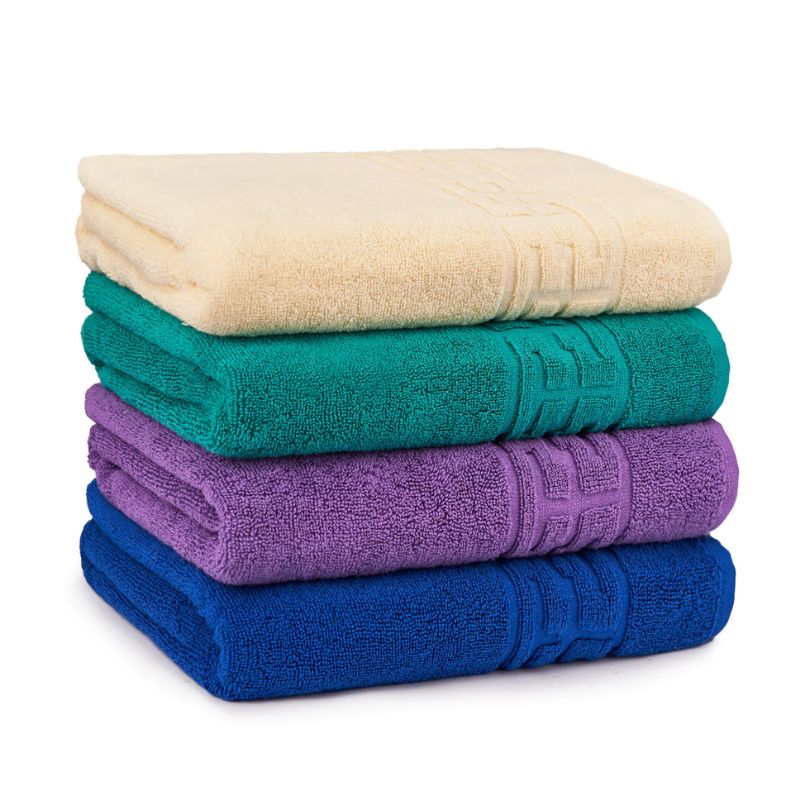 Set 4 prosoape bumbac 100%, 500 g/mp, model Greek, moi si absorbante | 0660-PK 