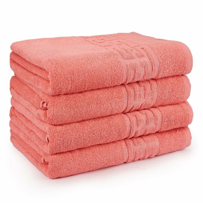 Set 4 prosoape bumbac 100%, 500 g/mp, model Greek, moi si absorbante | 0668-PK