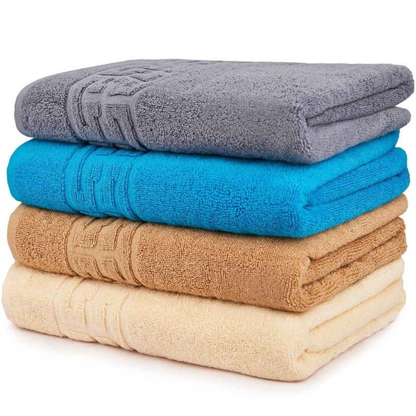 Set 4 prosoape bumbac 100%, 500 g/mp, model Greek, moi si absorbante | 0677-PK 