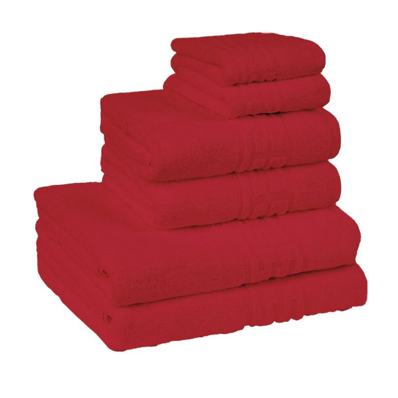 Set 6 prosoape Greek, bumbac 100%, 500 g/mp, ultra moi și absorbante | 0917-PK