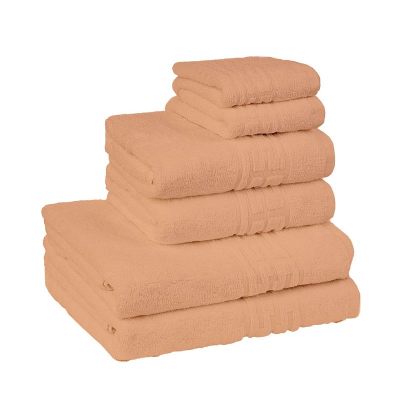Set 6 prosoape Greek, bumbac 100%, 500 g/mp, ultra moi și absorbante | 0919-PK 