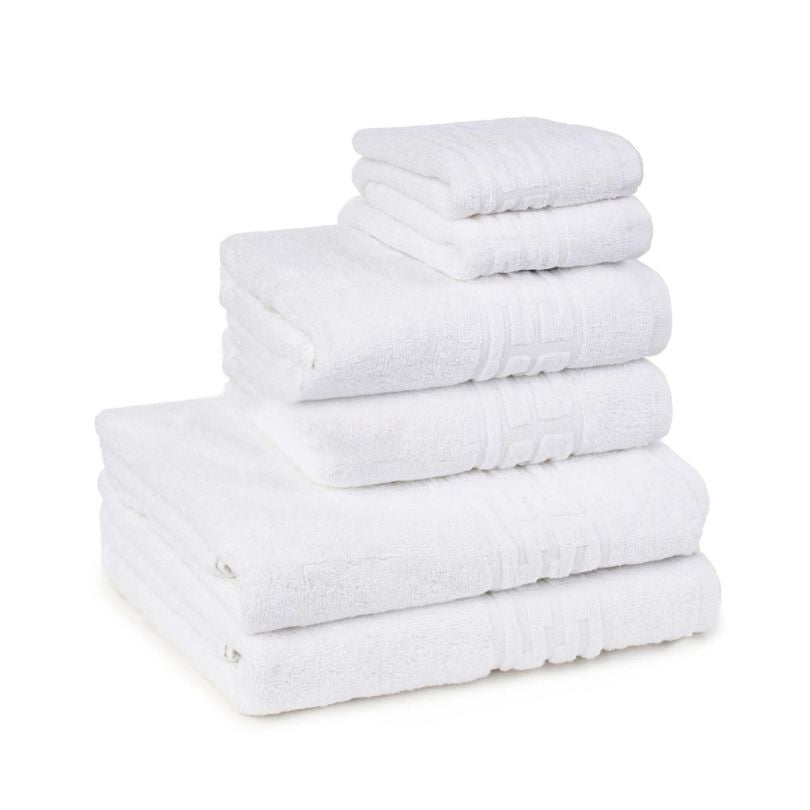 Set 6 prosoape Greek, bumbac 100%, 500 g/mp, ultra moi și absorbante | 0926-PK 