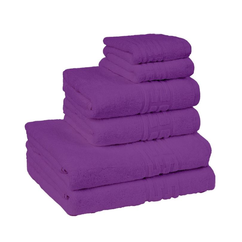 Set 6 prosoape Greek, bumbac 100%, 500 g/mp, ultra moi și absorbante | 0927-PK 
