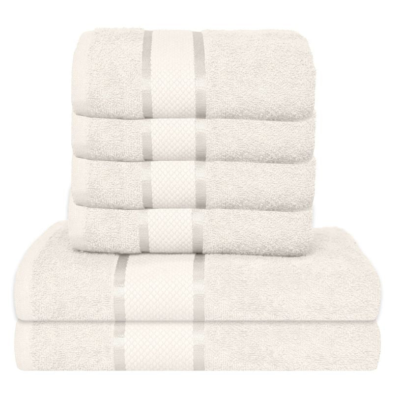 Set 6 prosoape bumbac 100%, 500 g/mp, model Dunga, ultra moi și absorbante|1043-PK