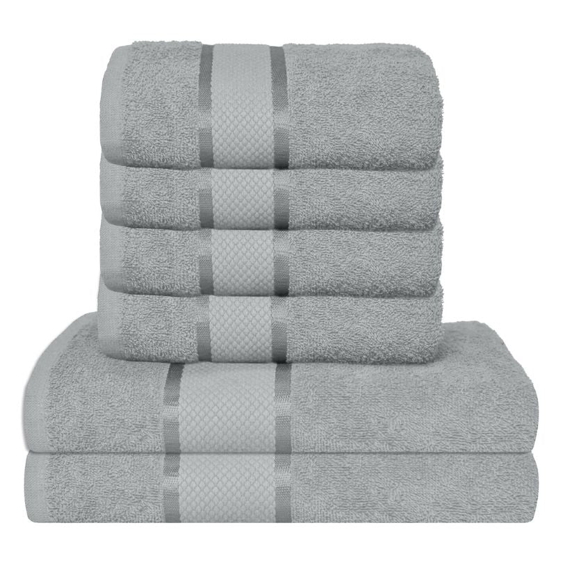 Set 6 prosoape bumbac 100%, 500 g/mp, model Dunga, ultra moi și absorbante|1044-PK 