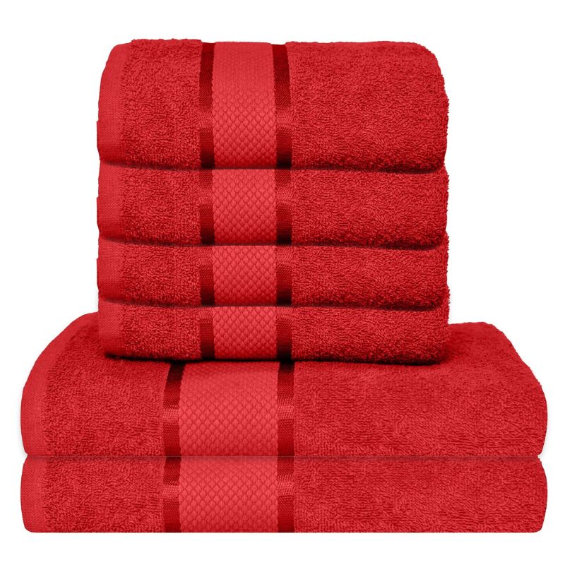 Set 6 prosoape bumbac 100%, 500 g/mp, model Dunga, ultra moi și absorbante|1045-PK