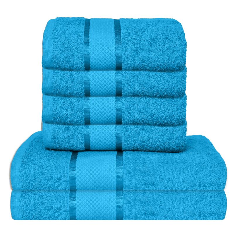 Set 6 prosoape bumbac 100%, 500 g/mp, model Dunga, ultra moi și absorbante|1046-PK