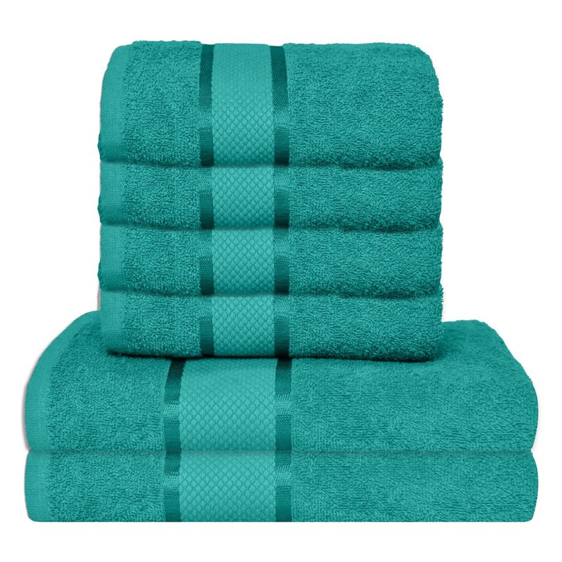 Set 6 prosoape bumbac 100%, 500 g/mp, model Dunga, ultra moi și absorbante|1047-PK