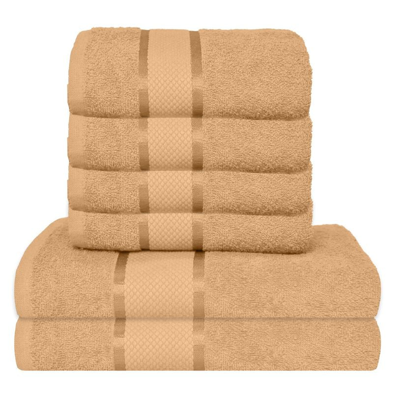 Set 6 prosoape bumbac 100%, 500 g/mp, model Dunga, ultra moi și absorbante|1048-PK