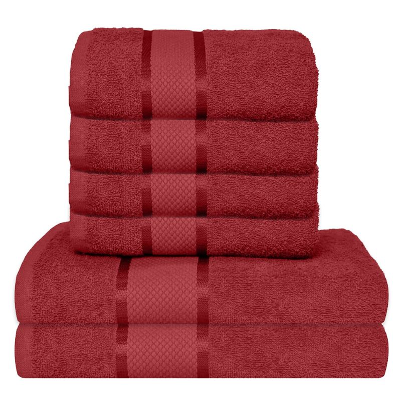 Set 6 prosoape bumbac 100%, 500 g/mp, model Dunga, ultra moi și absorbante|1049-PK 