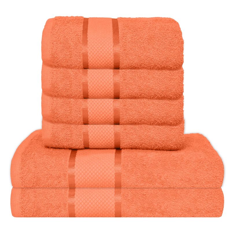 Set 6 prosoape bumbac 100%, 500 g/mp, model Dunga, ultra moi și absorbante|1052-PK