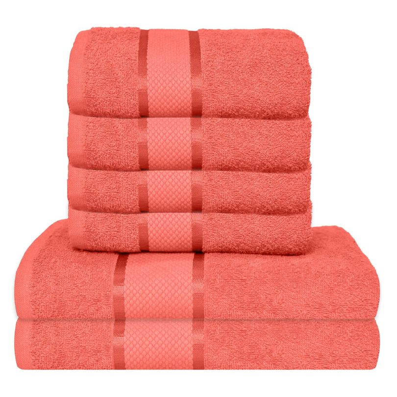 Set 6 prosoape bumbac 100%, 500 g/mp, model Dunga, ultra moi și absorbante|1053-PK