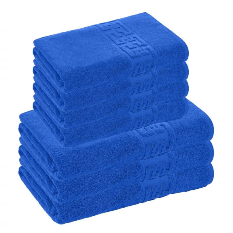 Set 7 prosoape Greek, bumbac 100%, 500 g/mp, ultra moi și absorbante | 0969-PK