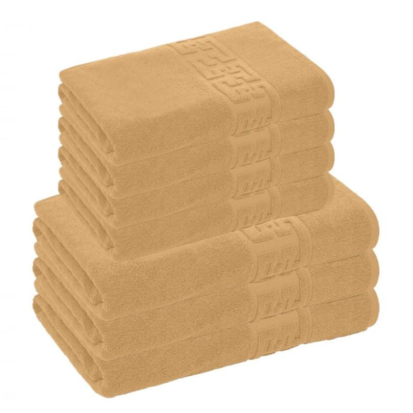 Set 7 prosoape Greek, bumbac 100%, 500 g/mp, ultra moi și absorbante | 0976-PK