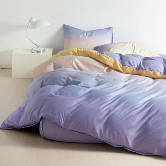 Set lenjerie de pat bumbac satinat 4 piese – Design rafinat și textură delicată, Cod 0020-S