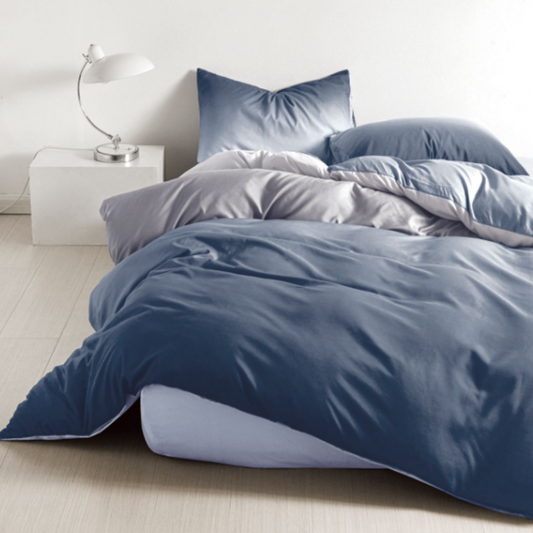 Set lenjerie de pat bumbac satinat 4 piese – Design rafinat și textură delicată, Cod 0026-S