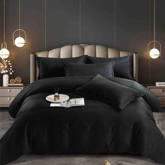 Set lenjerie de pat damasc 1 persoană – Calitate superioară, 100% bumbac, Cod 0584-J