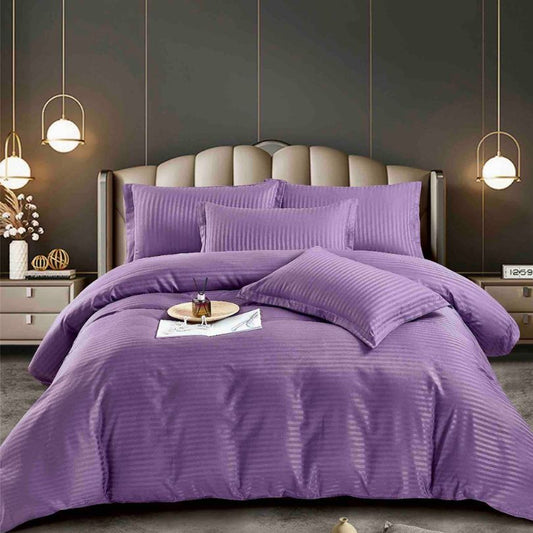 Set lenjerie de pat damasc 1 persoană – Calitate superioară, 100% bumbac, Cod 0588-J