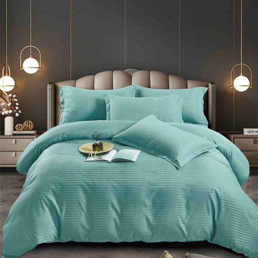 Set lenjerie de pat damasc 1 persoană – Calitate superioară, 100% bumbac, Cod 0594-J