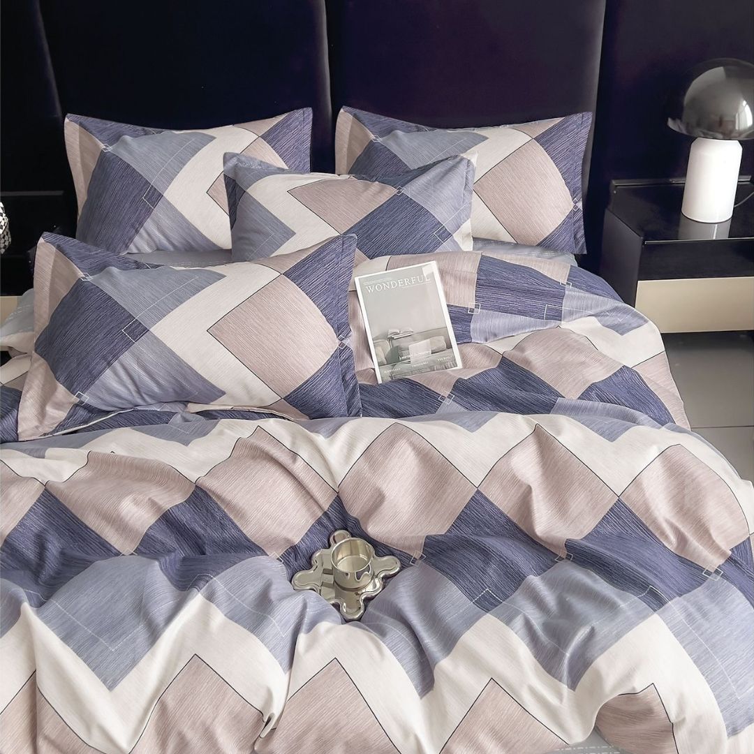 Lenjerie de pat bumbac finet - 6 piese | 0299-SI