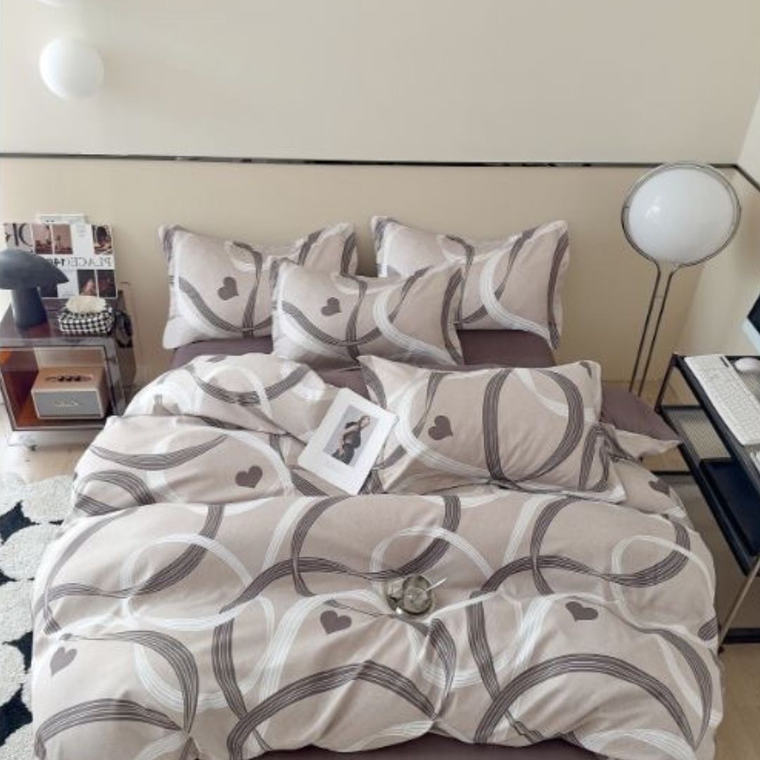 Lenjerie de pat bumbac finet - 6 piese | 0327-S