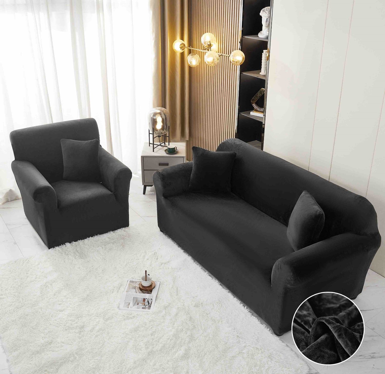 Husa Canapea din Catifea – Eleganta si Protectie pentru Casa Ta | COD 1084-J